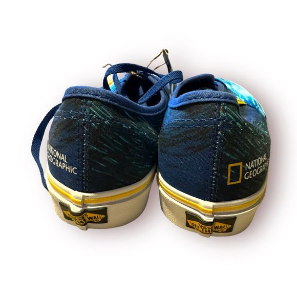 VANS National Geographic Ocean Slip On Sneakers Size 8 - Picture 4 of 8